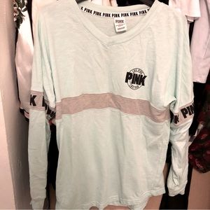 Victoria’s Secret Pink Shirt S/P in light Blue/Green